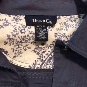 Denim&Co. - Women’s Medium- Blue Rib Jacket